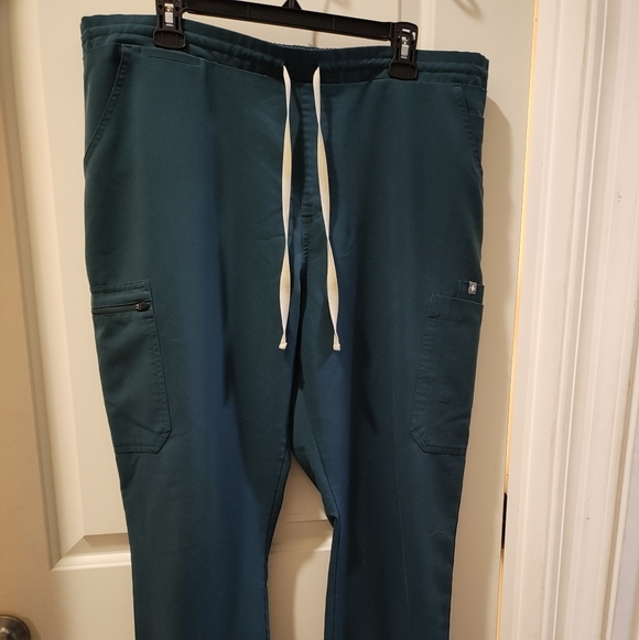 Figs Women's Caribbean Blue Scrub Pants - Picture 3 of 6